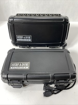 Cigar Caddy 10-STICK+ 5-STICK HERF-A-DOR by Humi-Care CIGAR CASES VGC