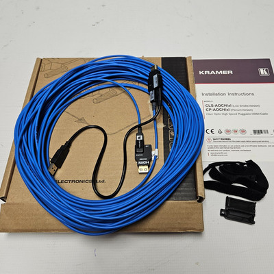 Kramer CP-AOCH/XL-98 4K/UHD Plenum HDMI Active Optical Cable 98ft