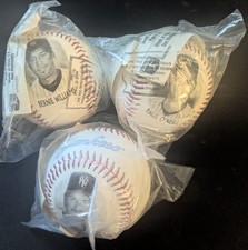 1996 Yankees Burger King Balls x3 NYY Don Mattingly Bernie Williams Paul O'neil