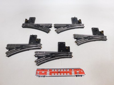 CX607-1# 5X Trix Express H0 DC 20/7 Bakelite Switch Tested: Left + Right