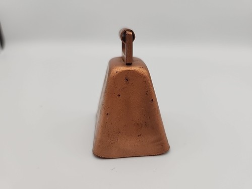 Vintage Sheep & Cow Bell Rustic Primitive Farmhouse Bell Metal Copper Patina - Picture 6 of 6