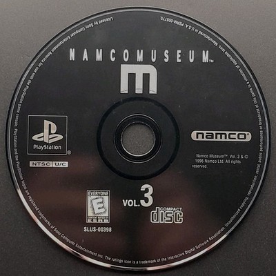 Namco Museum Vol. 3 [Greatest Hits] - PlayStation 1 - Disc Only - Resurfaced
