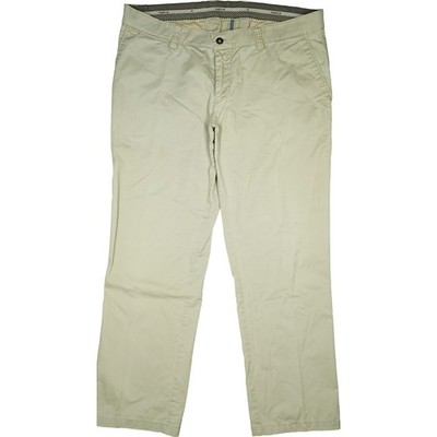 Hattric 27 L30 Jeans Trousers Beige Mens Stretch Straight Chino Fabric Ü+Size W40