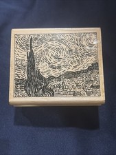 Rubber Stamp VAN GOGH - STARRY NIGHT Museum Stamps
