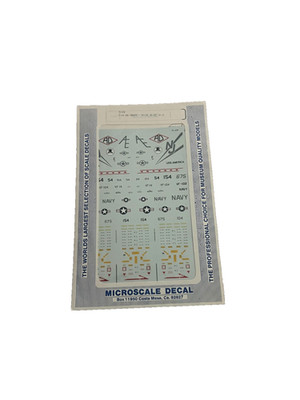 Microscale Decal 72-438 F-14A USN Tomcats VF-124 VF-102 VF-14