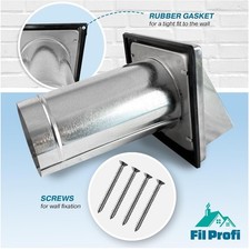 Rust-Resistant Wall Vent Deflector