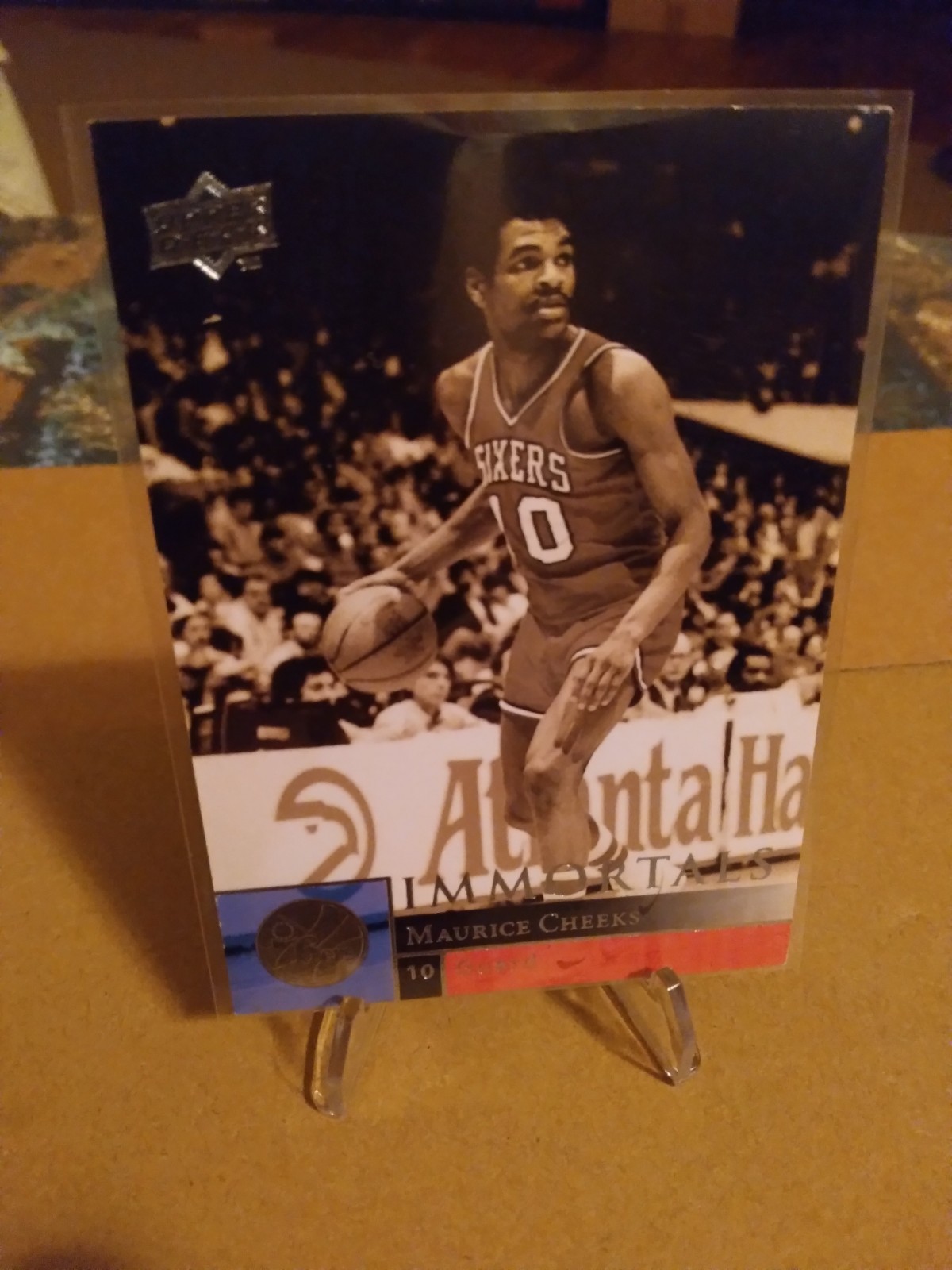 Maurice Cheeks 76ers  2009-10 Upper Deck Immortals Card # 277- protective sleeve