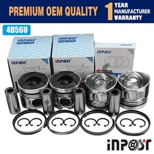 4 set 4D56U 4D56TDI Piston with ring1110A593 For Mitsubishi L200 Triton