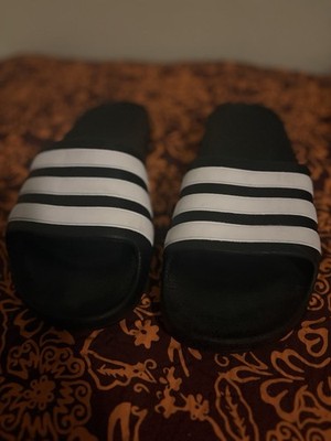 Adidas Adilette Comfort Slide Sandal for Women, Size 7US - Core Black/Cloud... 7
