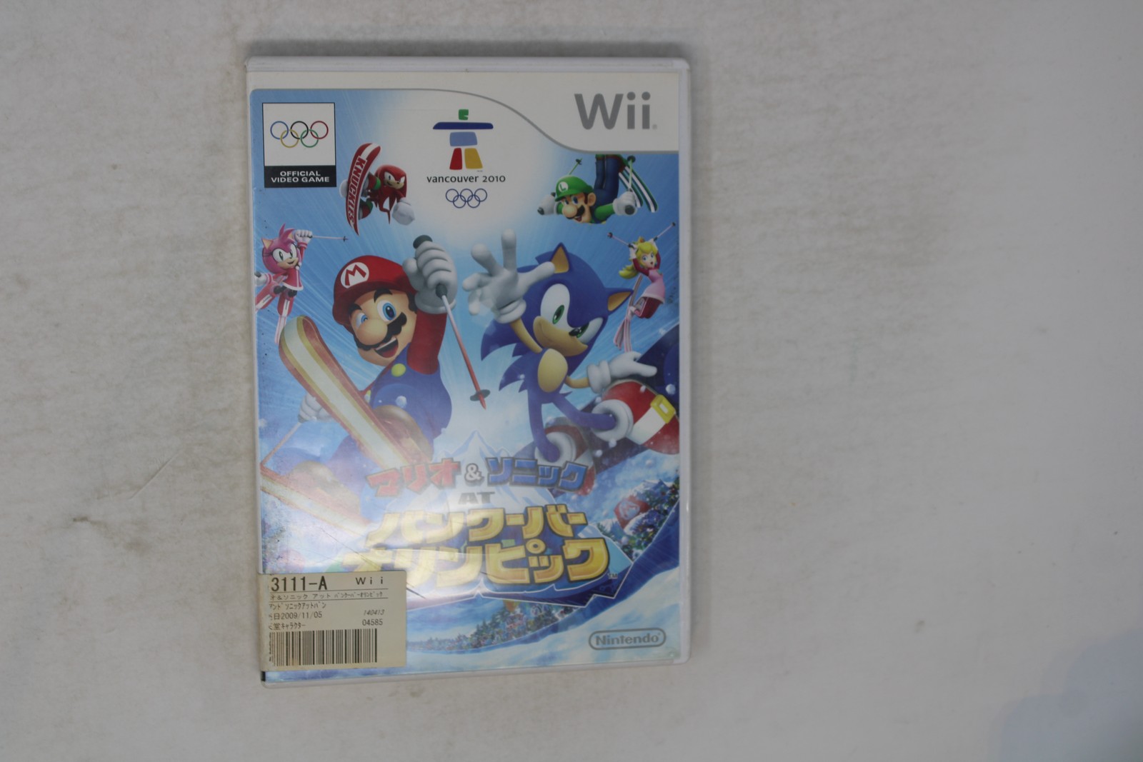 Mario & Sonic at the Olympic Winter Games Vancouver 2010 Wii JPN(Region Locked)