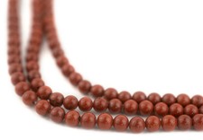 Round Red Jasper Beads 4mm Gemstone 16 Inch Strand