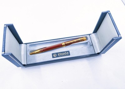 NOS ELYSEE Parthenon Red Lacquer Ballpoint PEN Germany A Staedtler Brand