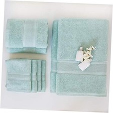 8 Piece Towel Set - 100 Turkish Cotton, Premium Quality - 2 Bath Glacier