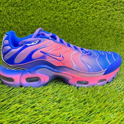Nike Air Max Plus TN Girls Size 6Y Blue Pink Athletic Running