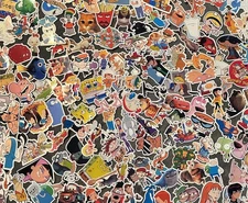 Nostalgic 90s 2000s Cartoon Stickers Pack | Random Bulk Glossy Vinyl Stickers