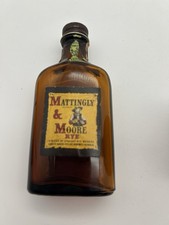 Vintage Mattingly & Moore Rye Mini Liquor Bot...