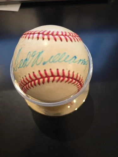 Ted Williams Autographed Baseball