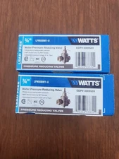 2 Lot Watts LFN55BM1-U Water Pressure Reducing Valve 25 To 75 PSI 3/4" 