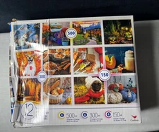 Cardinal Brand Multi Puzzle Box Set -open Box! 10 Puzzles Out Of 12 Included!