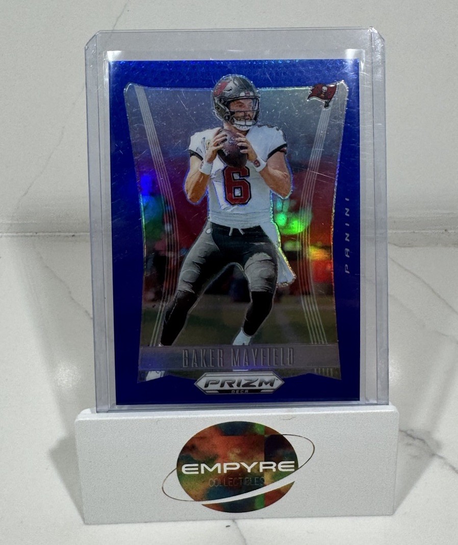 2024 Panini Prizm Deca Baker Mayfield Blue Prizm SSP /149 Bucs 🔥