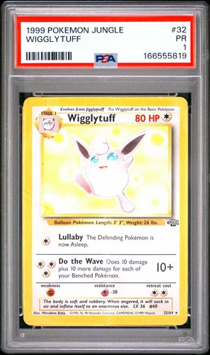Wigglytuff (Unlimited) graded PSA 1 for sale on eBay