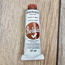 Grumbacher Pre-Tested Artists Oil Color Mars Red 37ml Unused Read