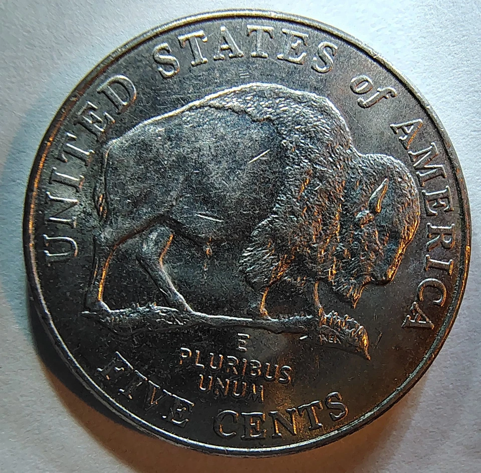 2005 D Buffalo Nickel Buffalo "Peeing" die break Error Quirky Coin to Collect - Image 2 of 4