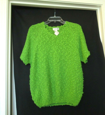 Ce Concepts Gottschalks green sweater, NWT, 42'' chest, c. 1990s