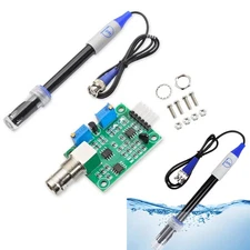 Liquid PH0-14 Value Detect Sensor Module + PH Electrode Probe BNC for Arduino