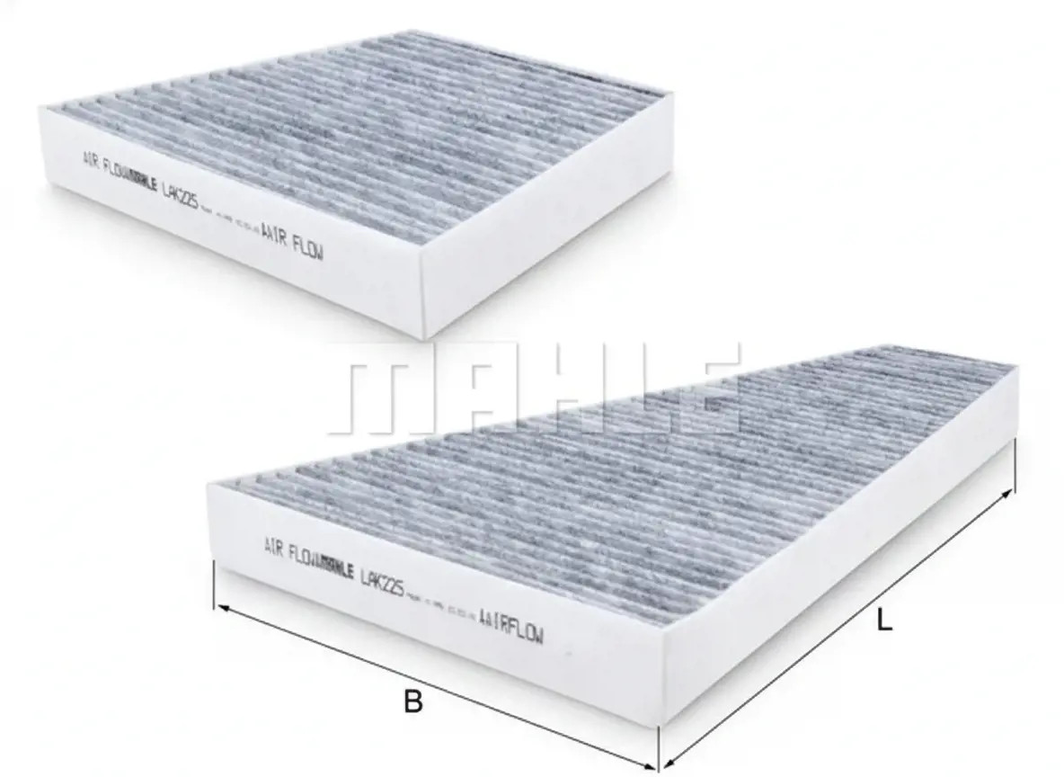 MAHLE LAK 225/S Filtro abitacolo Filtro al carbone attivo - Immagine 3
