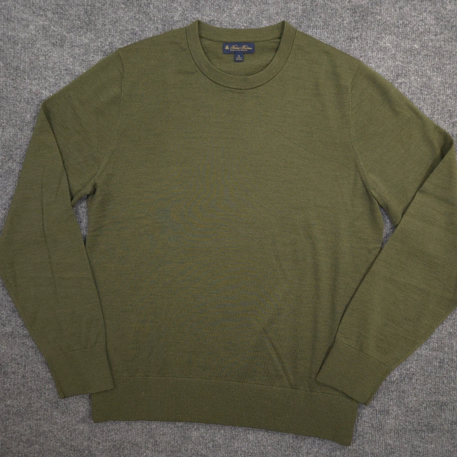 Brooks Brothers Merino Wool Sweater Mens XL Green Heather Lightweight Crewneck
Opens in a new window