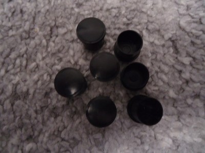 Schutzkappen Abdeckkappen schwarz M12 Stecker für Sensorleitung IO-Link 7 St.