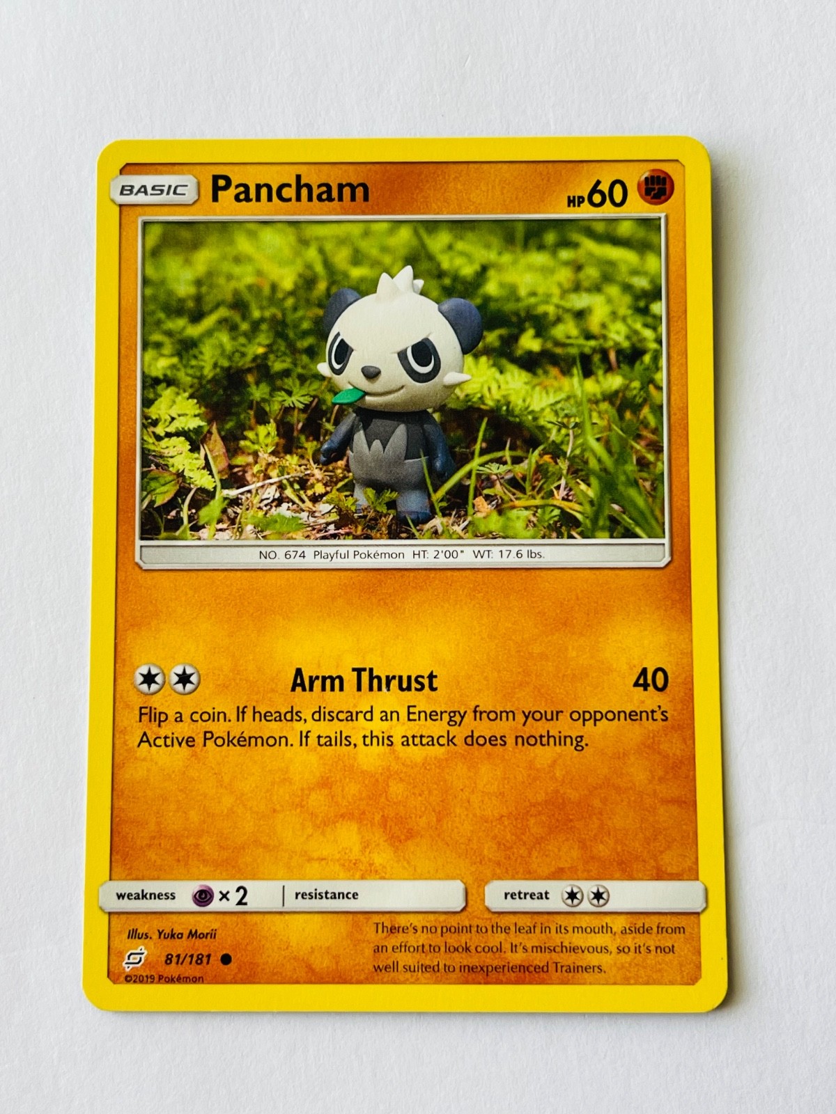 PANCHAM 2019 Pokemon Team Up  Common POKÉMON 81/181
