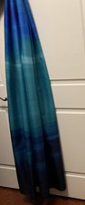 Contemporary Shower Curtain: Blue Turquoise Aqua Ombr 