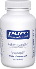 Pure Encapsulations Ashwagandha 500mg Stress Metabolism Support 120 Caps