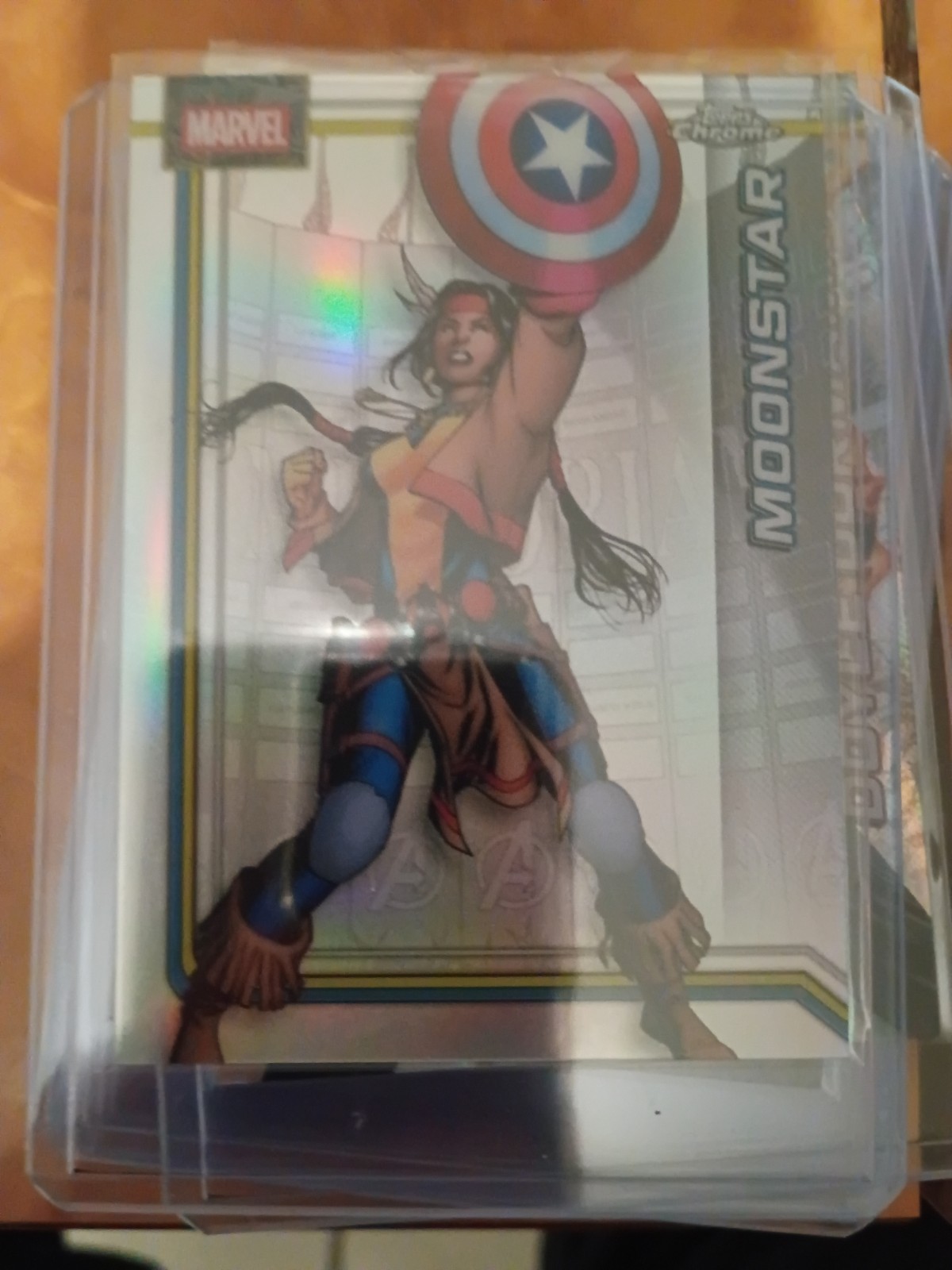 2026 Topps Chrome Marvel Refractor #82 Moonstar