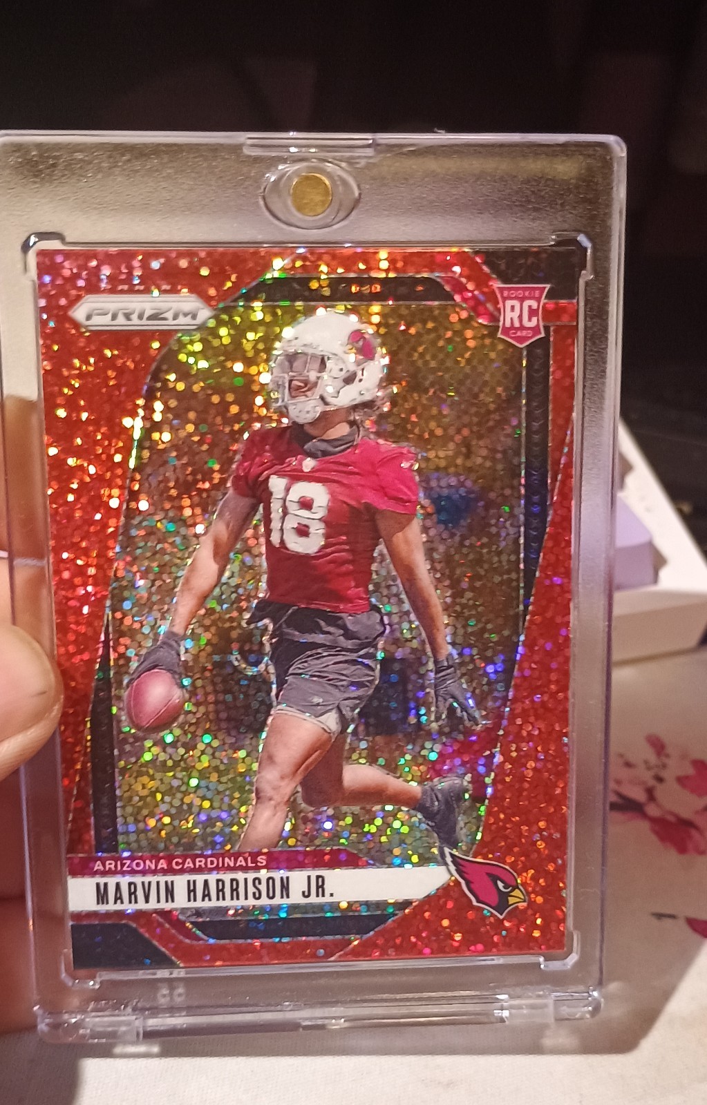 2024 Panini Prizm - Rookies Marvin Harrison Jr. #375 Red Sparkle Prizm (RC)