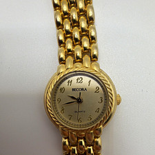 Becora Women’s Quartz Analog Dress Watch Gold Tone Bracelet Arabic Numerals