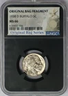 1938-D 5c Buffalo Nickel - NGC MS 66 Original Bag Fragment Label Series