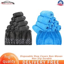 100pcs Count Disposable Shoe Covers Non-Woven Non Slip Durable