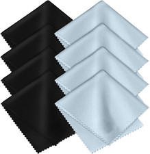 8 Pack Microfiber Cleaning Cloths Lint Free Streak Free for Screens Glasses