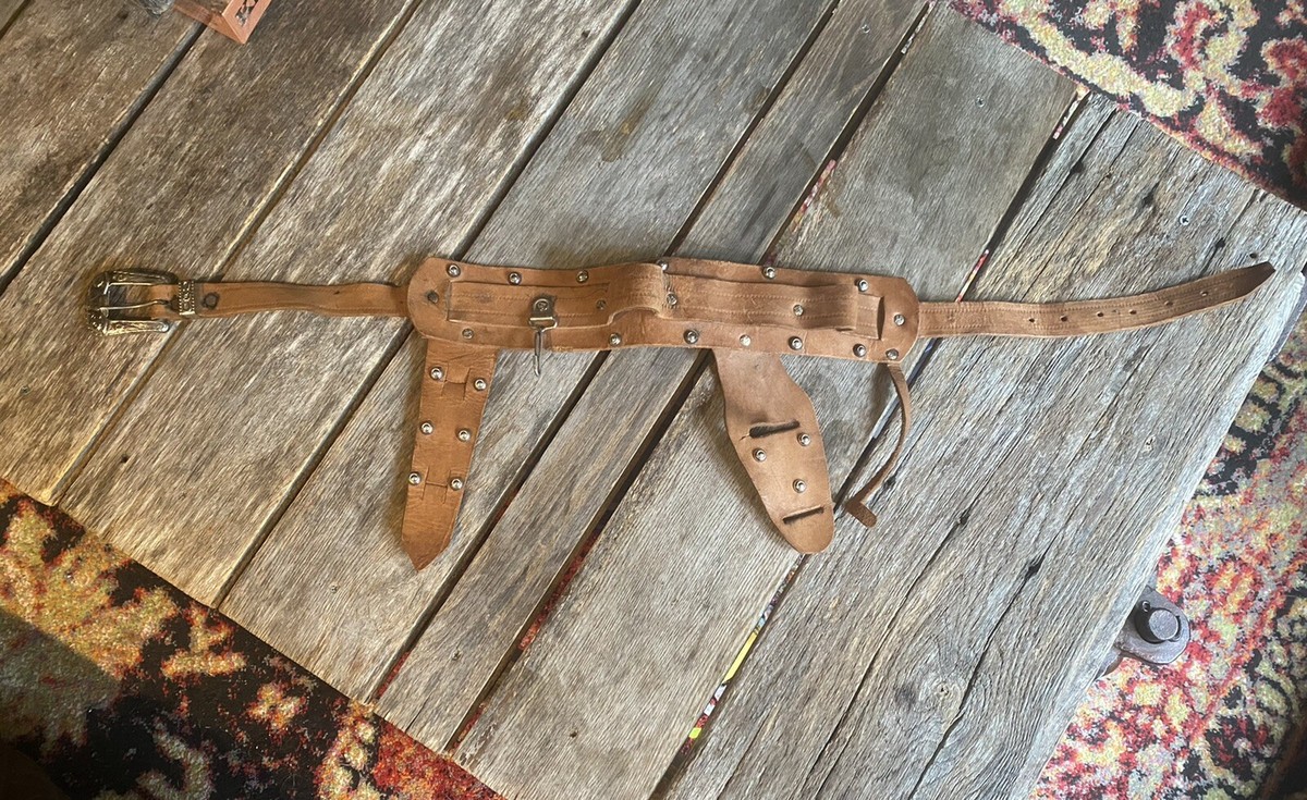 Vintage Leather Toy Gun Holster Six Shooter Gunslinger | eBay