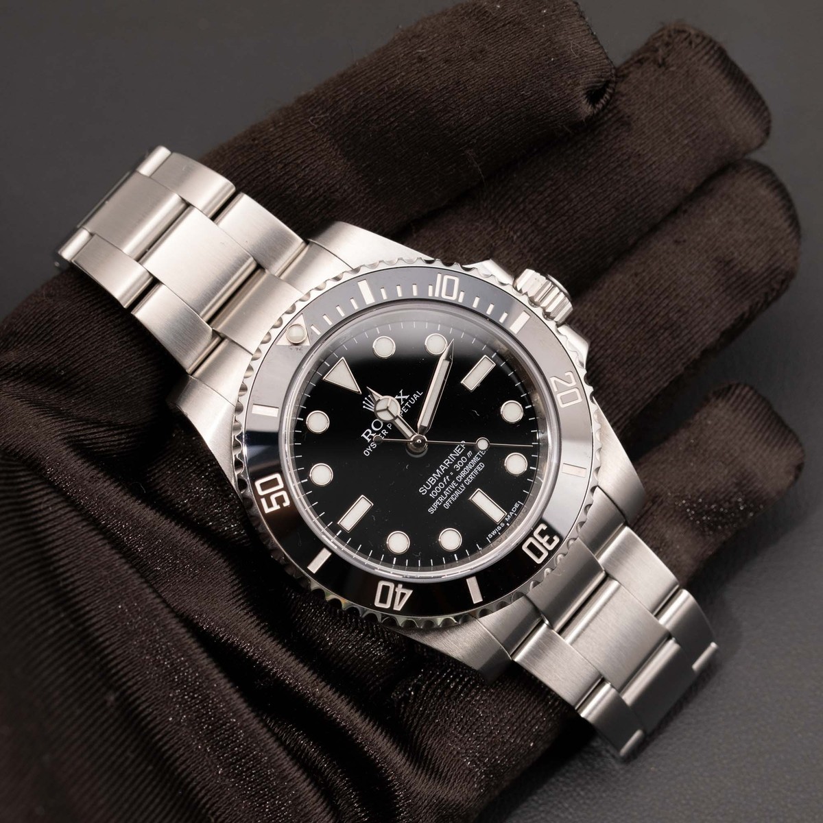 Rolex Submariner 114060 Watch 40mm Black Dial No Date, Box