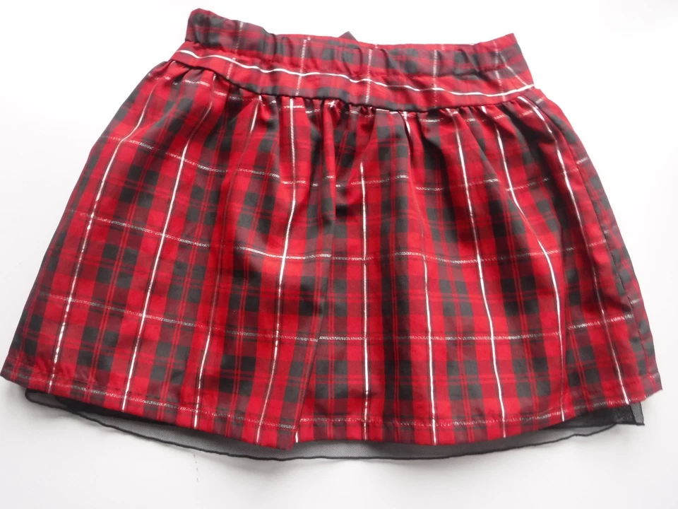 Cherokee Girl's Lined Red Plaid Skirt Size XS (4-5) - Image 3 of 4