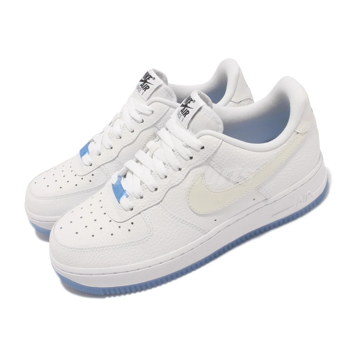 Nike Wmns Air Force 1 07 LX UV Reactive Swoosh White Blue Women Shoes  DA8301-101