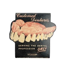 Hibbs Schafer Laboratories Customed Dentures Matchbook Buffalo NY Made in USA