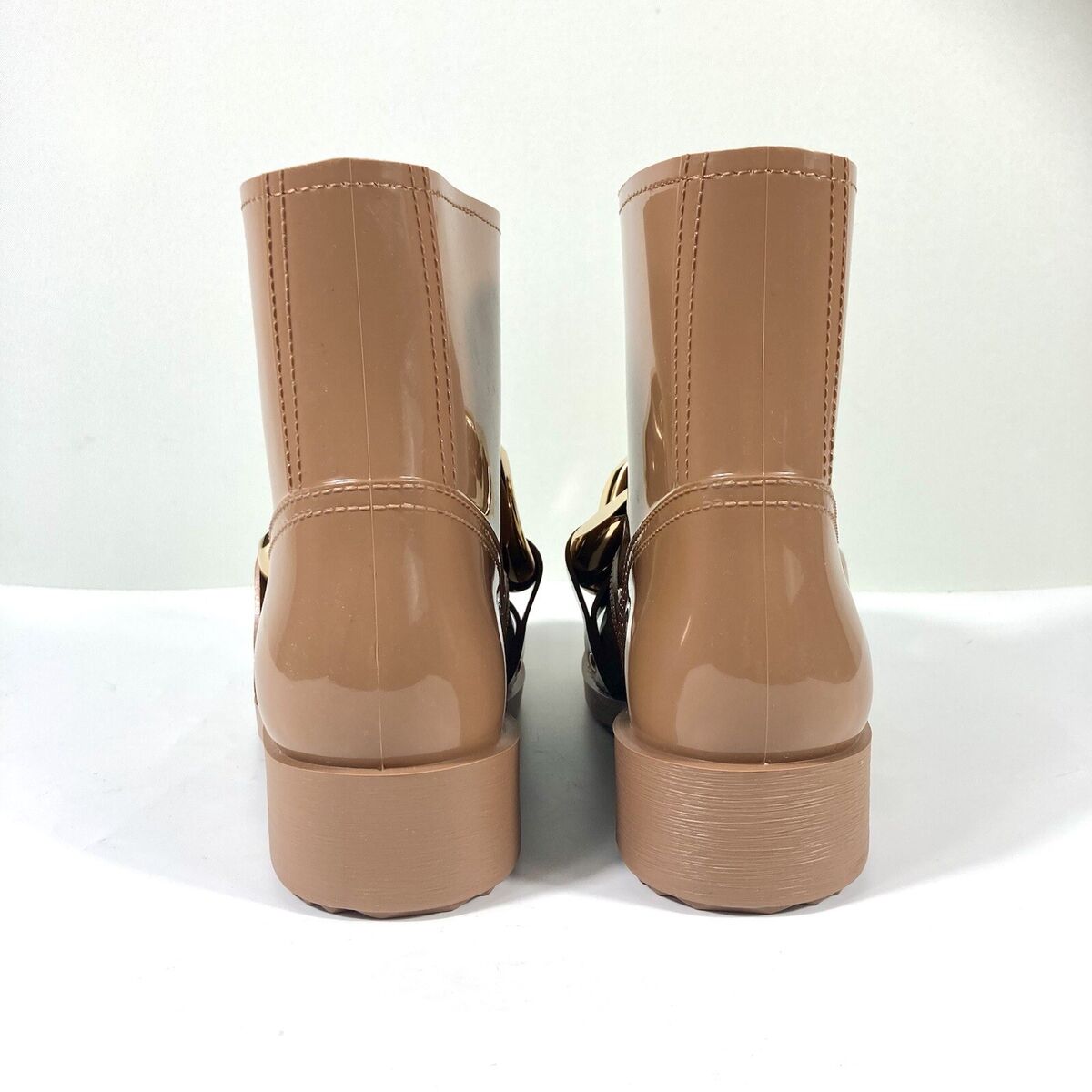 JW Anderson Chain Rubber Boots Dark Beige Brown Size 37 EU JW Anderson Chain Rubber Boots Dark Beige Brown Size 37 EU