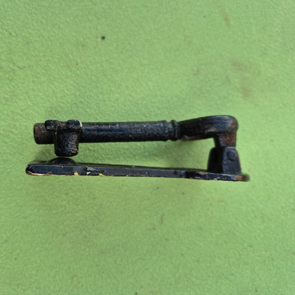 New Cast Iron Door Knocker Black Antique Key Shape eBay