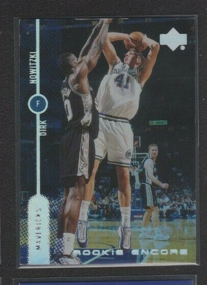 1998-99 UPPER DECK ROOKIE ENCORE FOIL INSERT #RE7 DIRK NOWITZKI MAV RC EXMT COND
