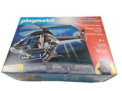Playmobil 5675 Tactical Unit Copter POLICE Helicopter Retired